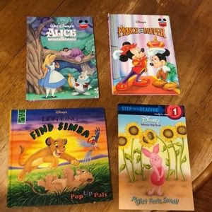 A lot of Disney books. You get all 4 for the price